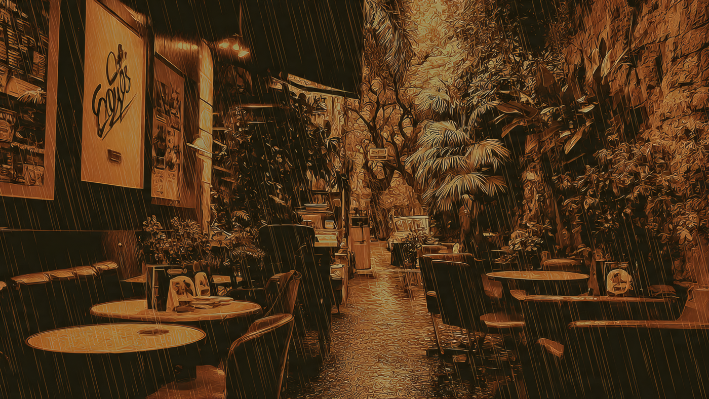 Rainy Day at the Cafe