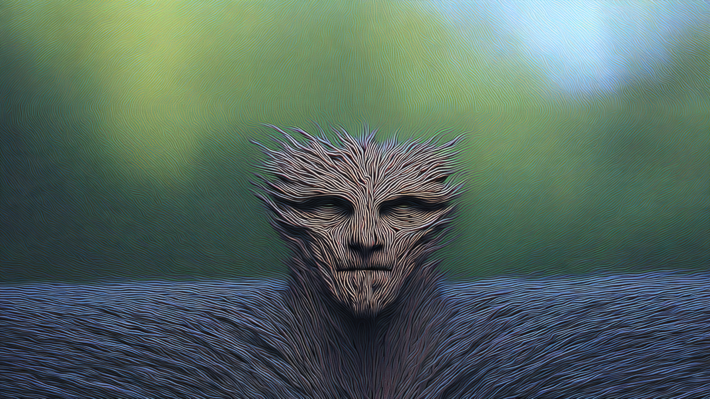 Abstract Textured Face and Body Art