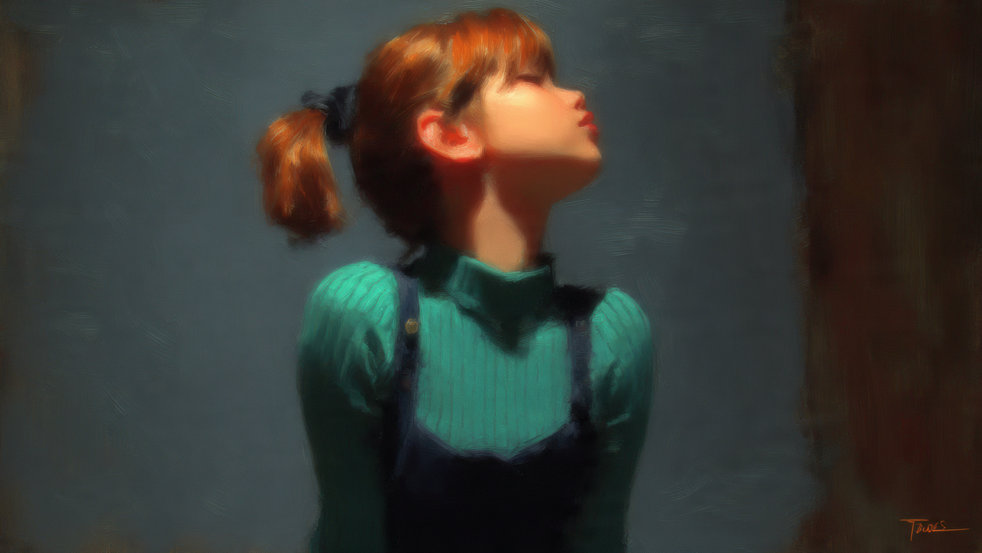 Artistic Portrait of a Young Woman