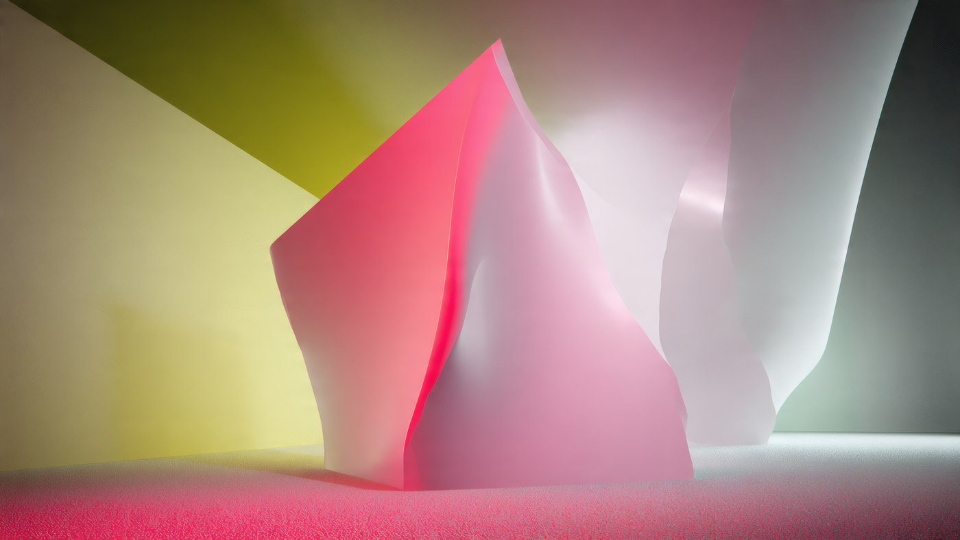 Abstract Pink Shape Art Background