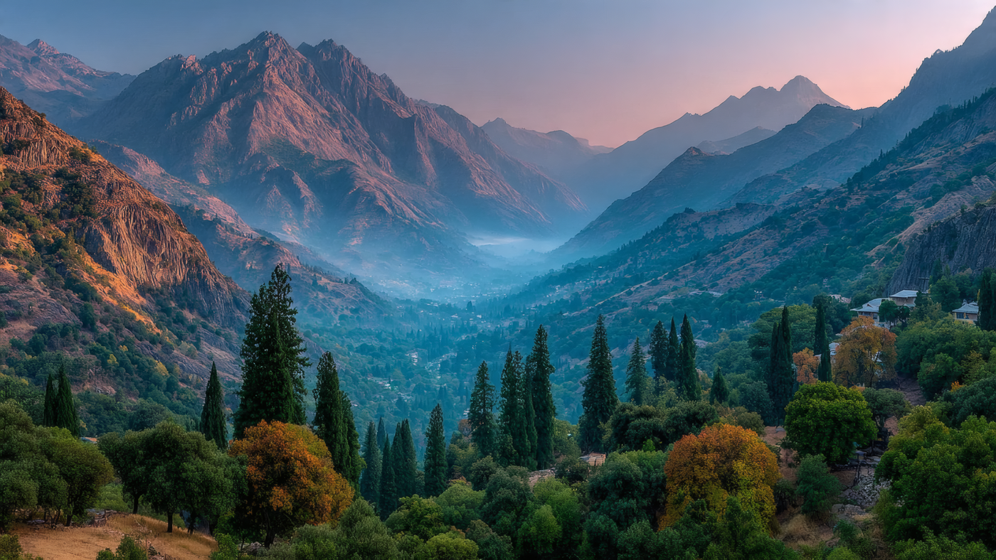 Breathtaking Mountain View Landscape Scenery