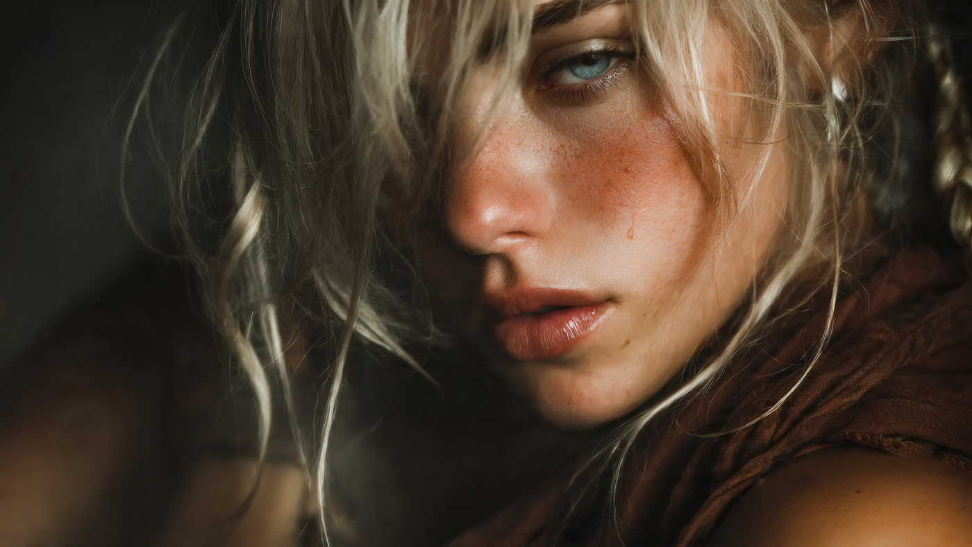 Close up of a Beautiful Woman's Face