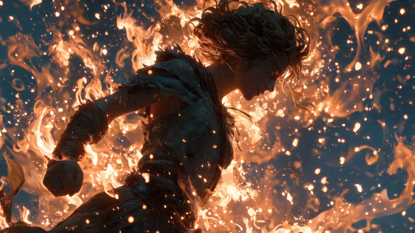 Woman Engulfed in Flames