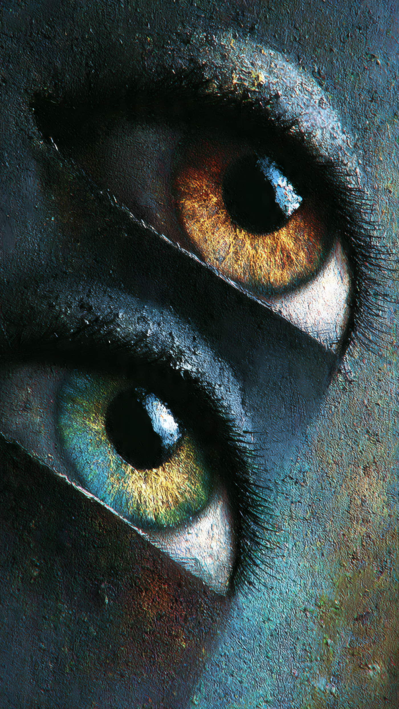 Close-up Image of Two Human Eyes