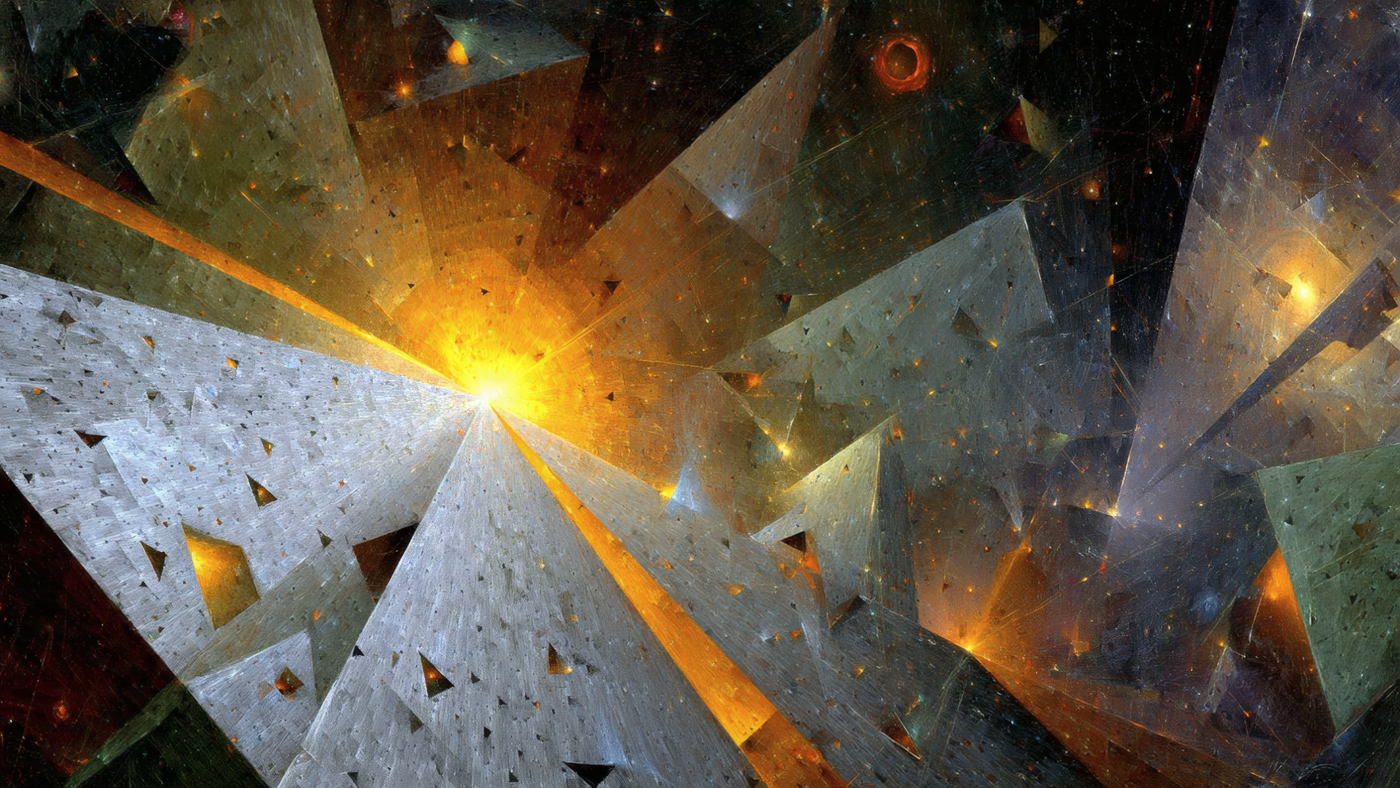 Abstract Geometric Space Art