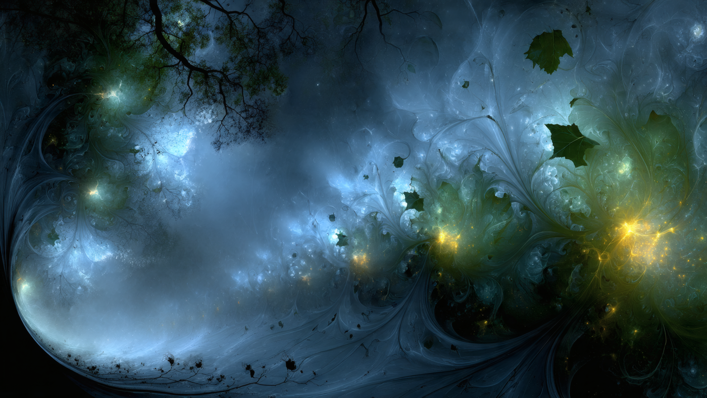 Abstract Fractal Tree and Lights