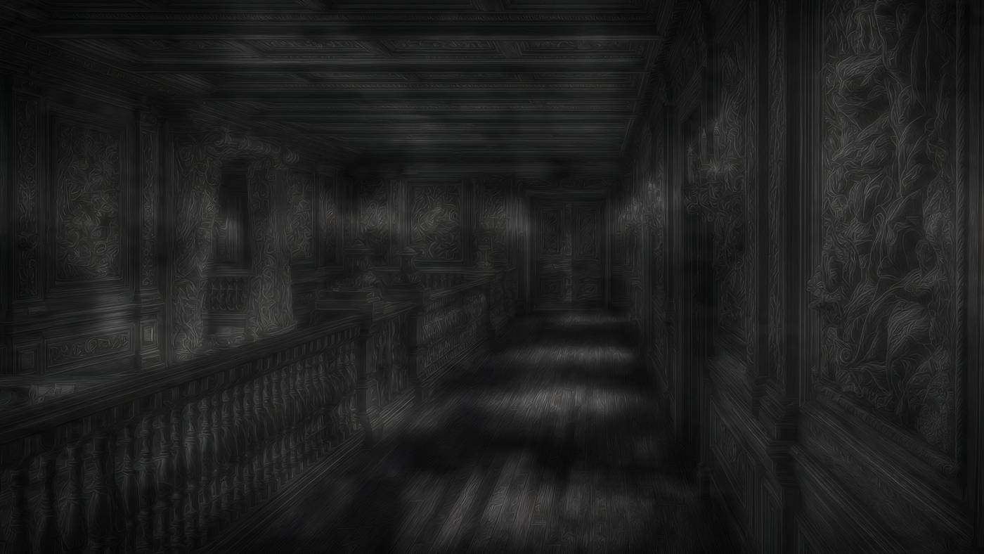 Dark Ornate Hallway Interior Design