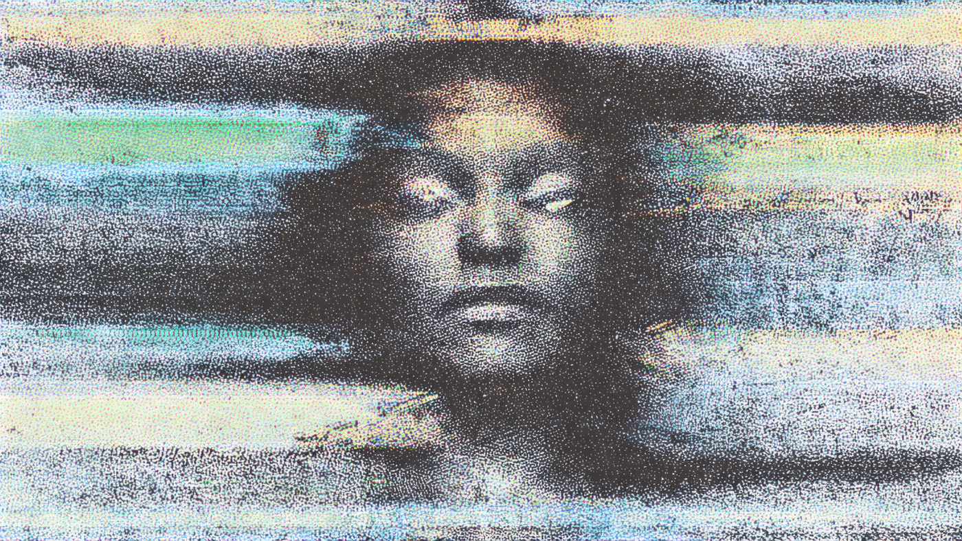 Abstract Pixelated Portrait