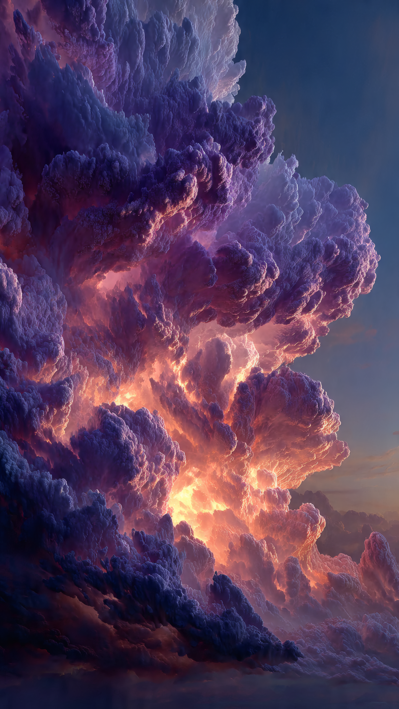 Dramatic Purple and Orange Cloudscape