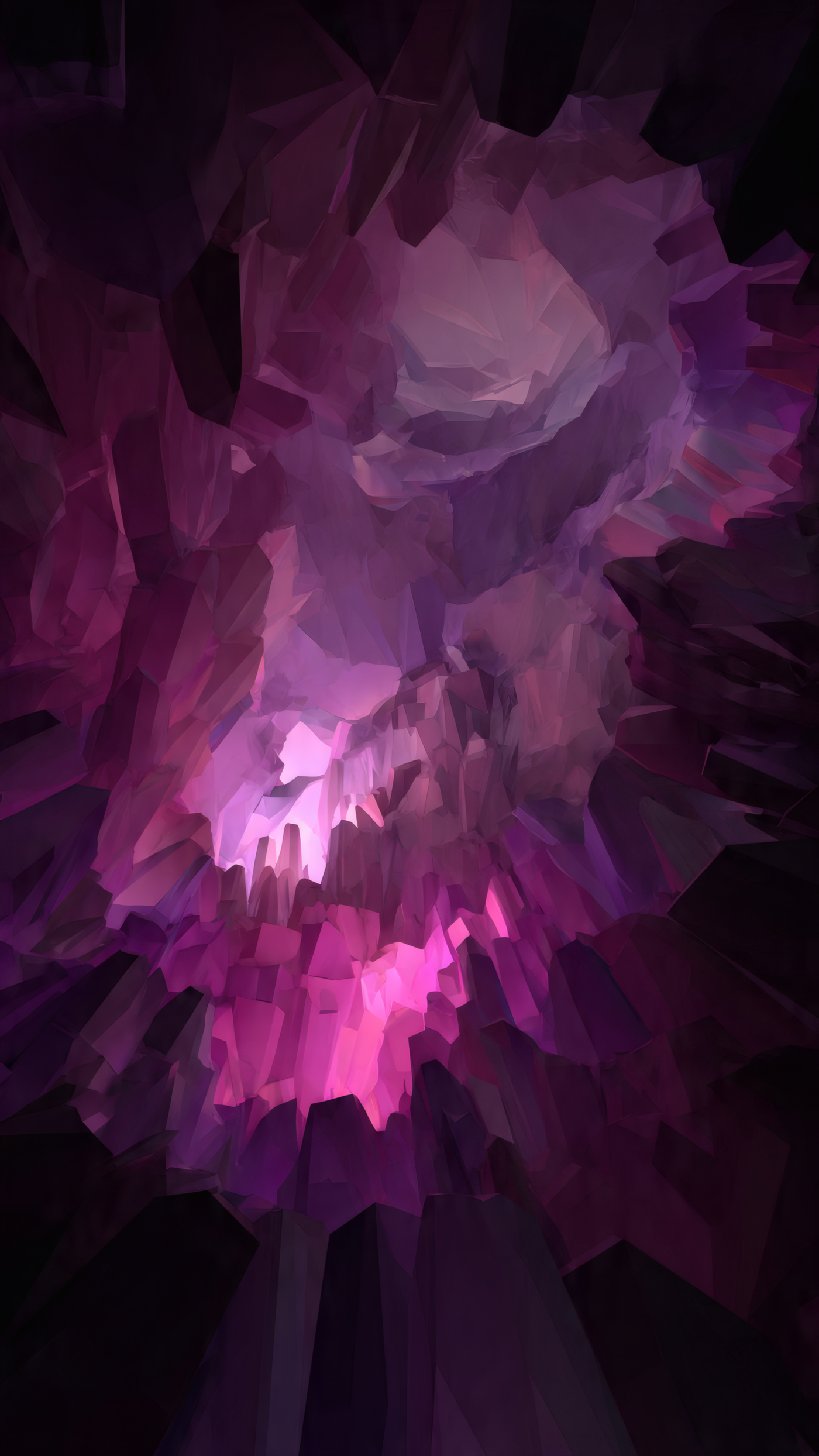 Abstract Purple Geometric Art