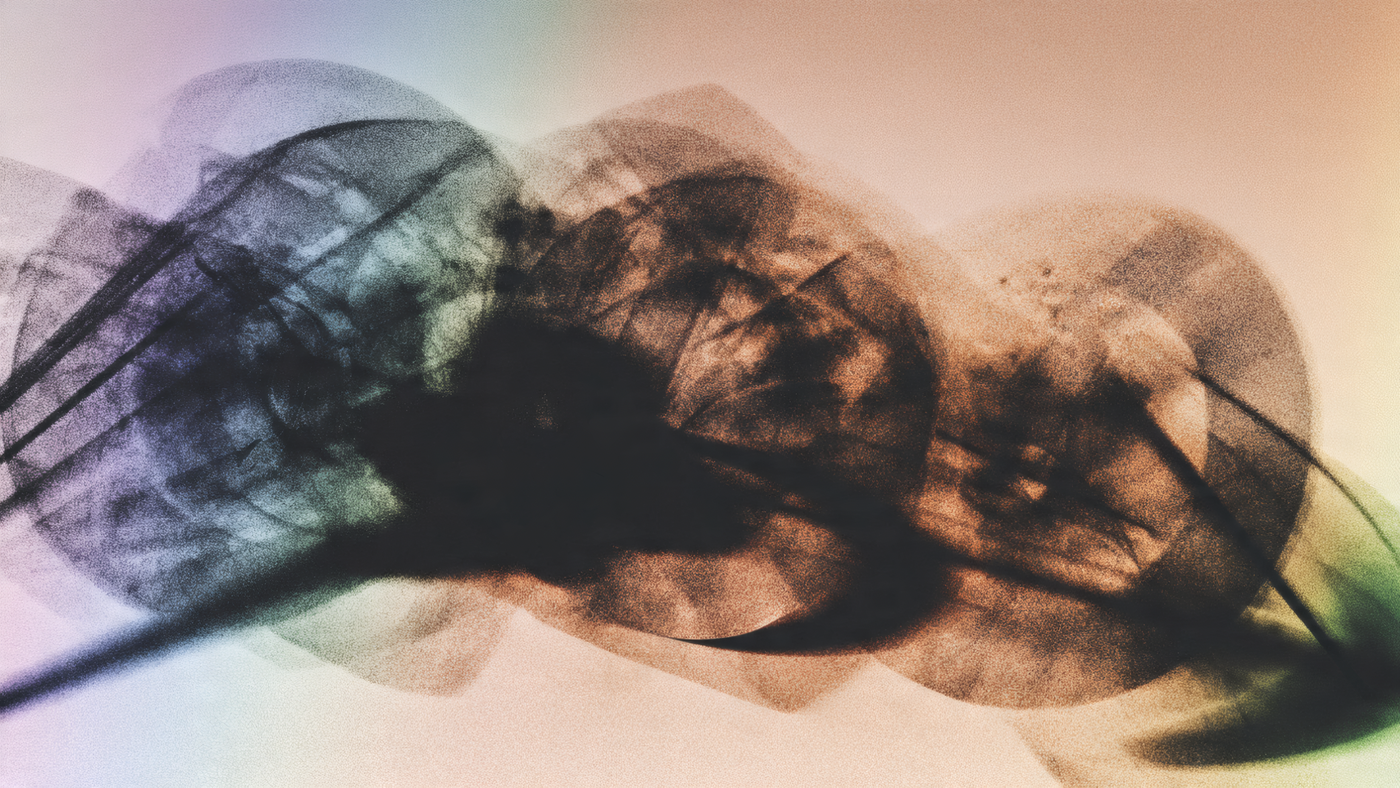 Abstract Shapes with Faded Pastel Background