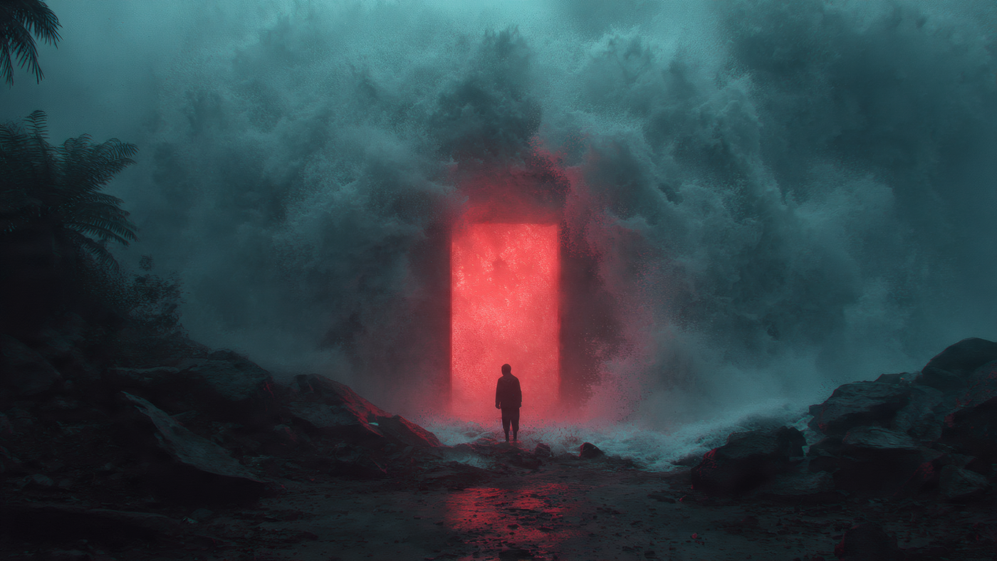 Red Portal Abstract Dreamscape