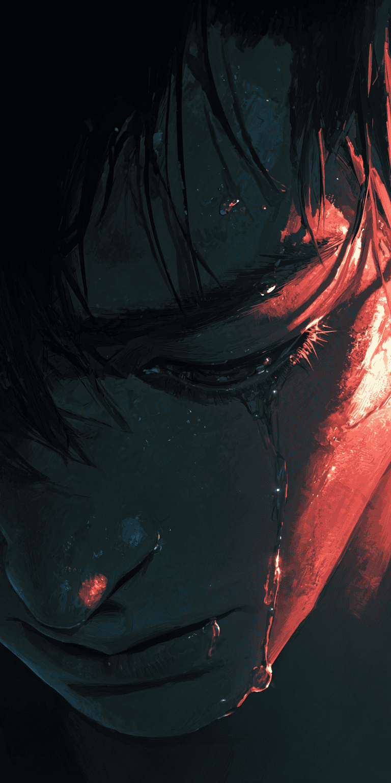 Close up of Crying Face