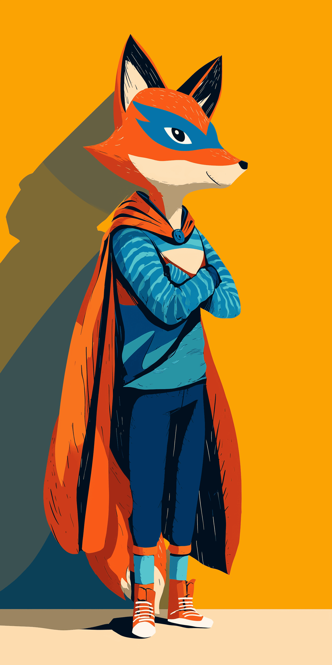 Superhero Fox Wallpaper Wallpaper