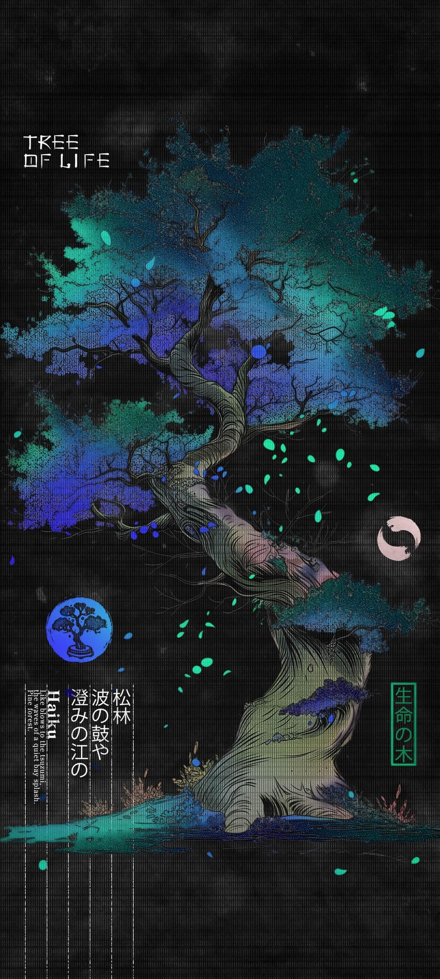 Tree of Life Teal and Purple Serenity