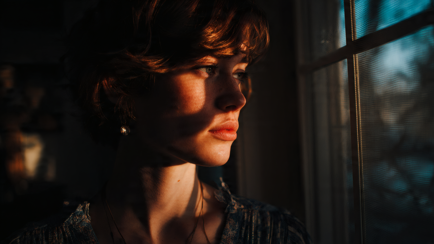 Woman Gazing Out of a Window