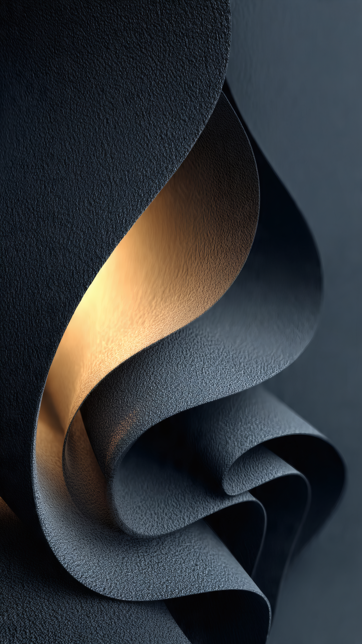 Abstract Textured Layers with Golden Glow 4K Wallpaper