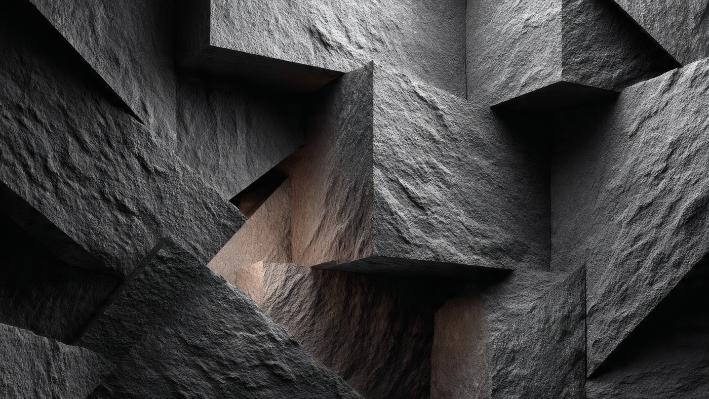 Abstract Stone Geometric Shapes Background