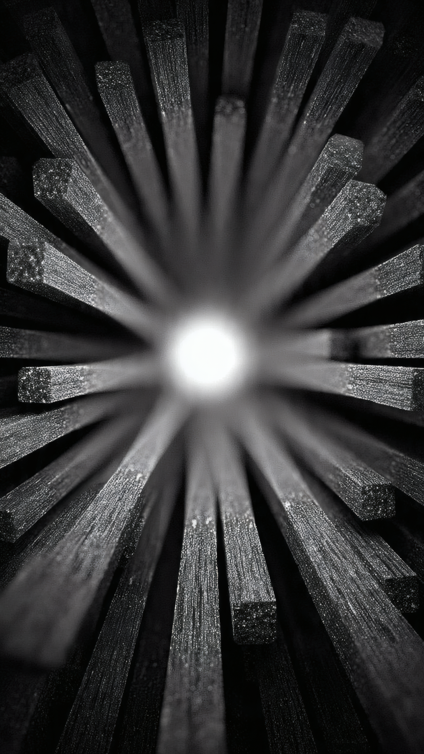 Black Wooden Sticks Abstract