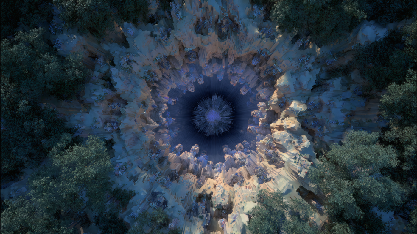 Abstract Geological Formation Art