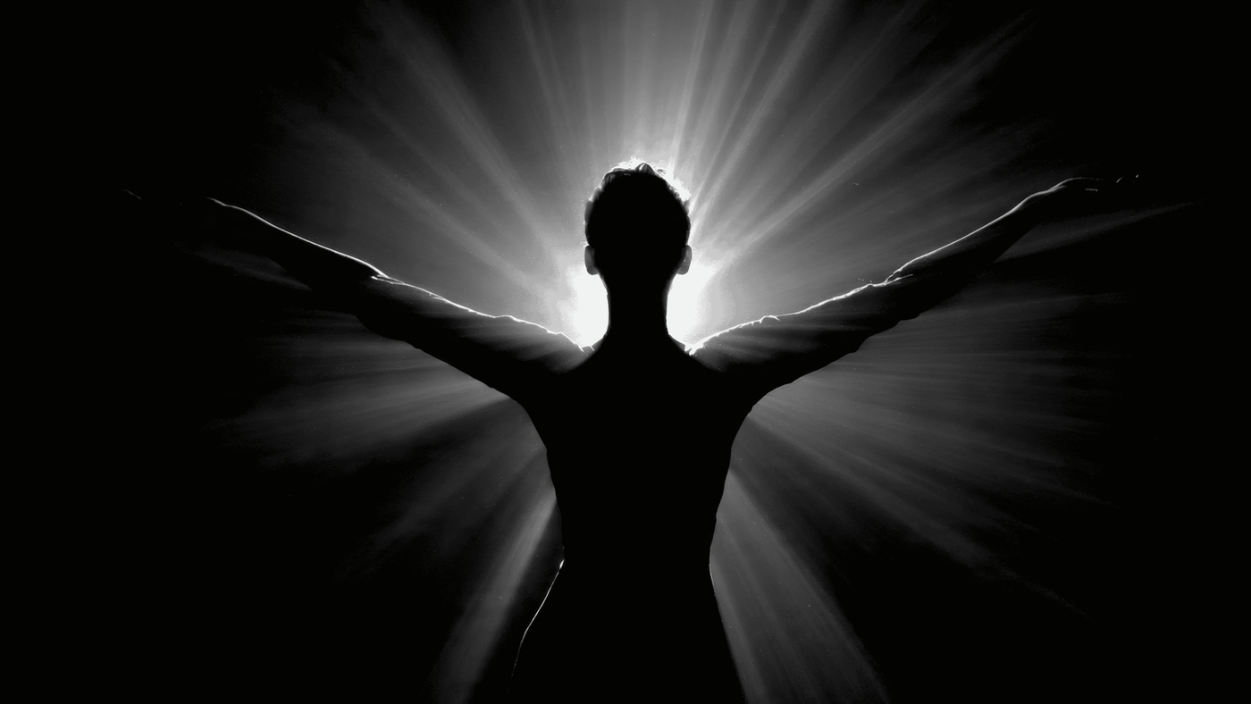 Figure in Light Silhouette Art