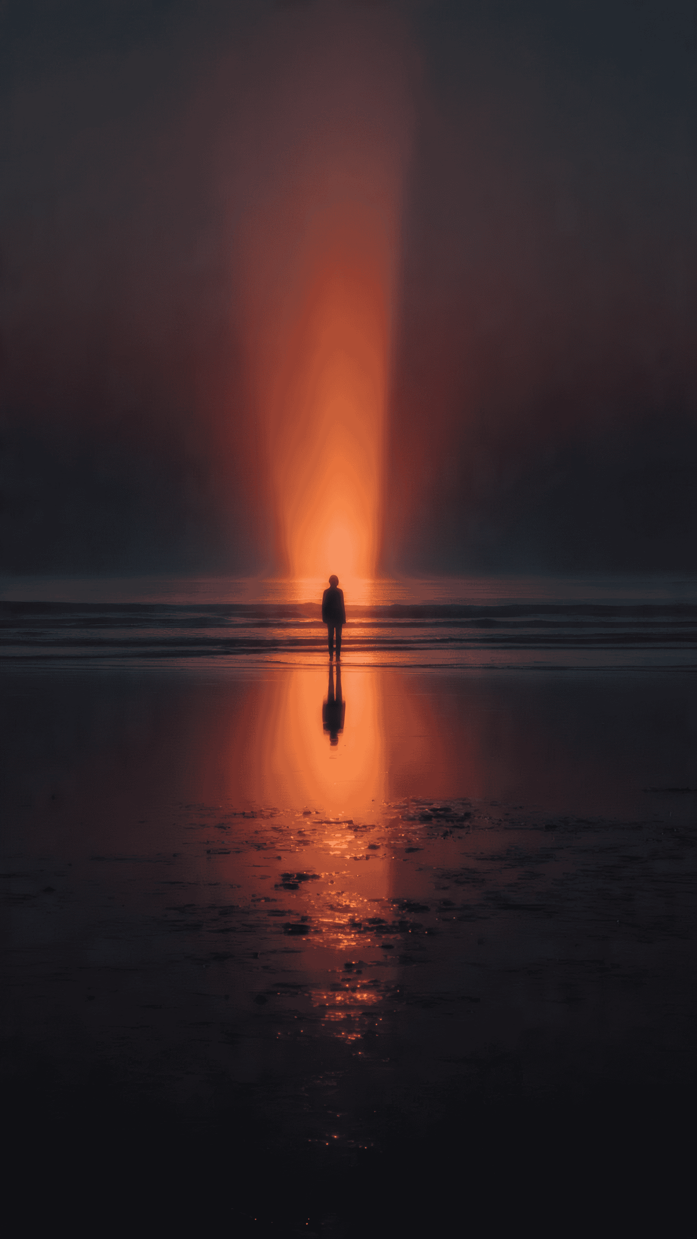 Spiritual Light Being Silhouette Divine Glow Chaos 10