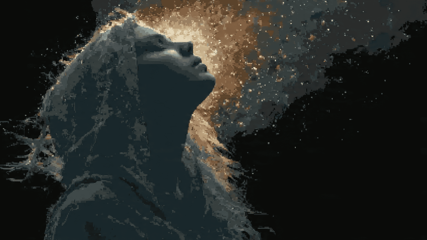 Spiritual Light Being Silhouette Divine Glow Chaos 13