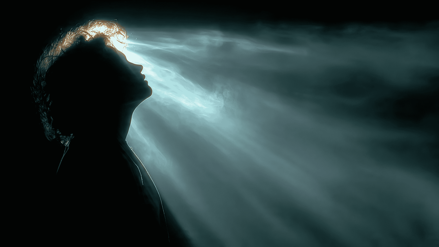 Spiritual Light Being Silhouette Divine Glow Chaos 15