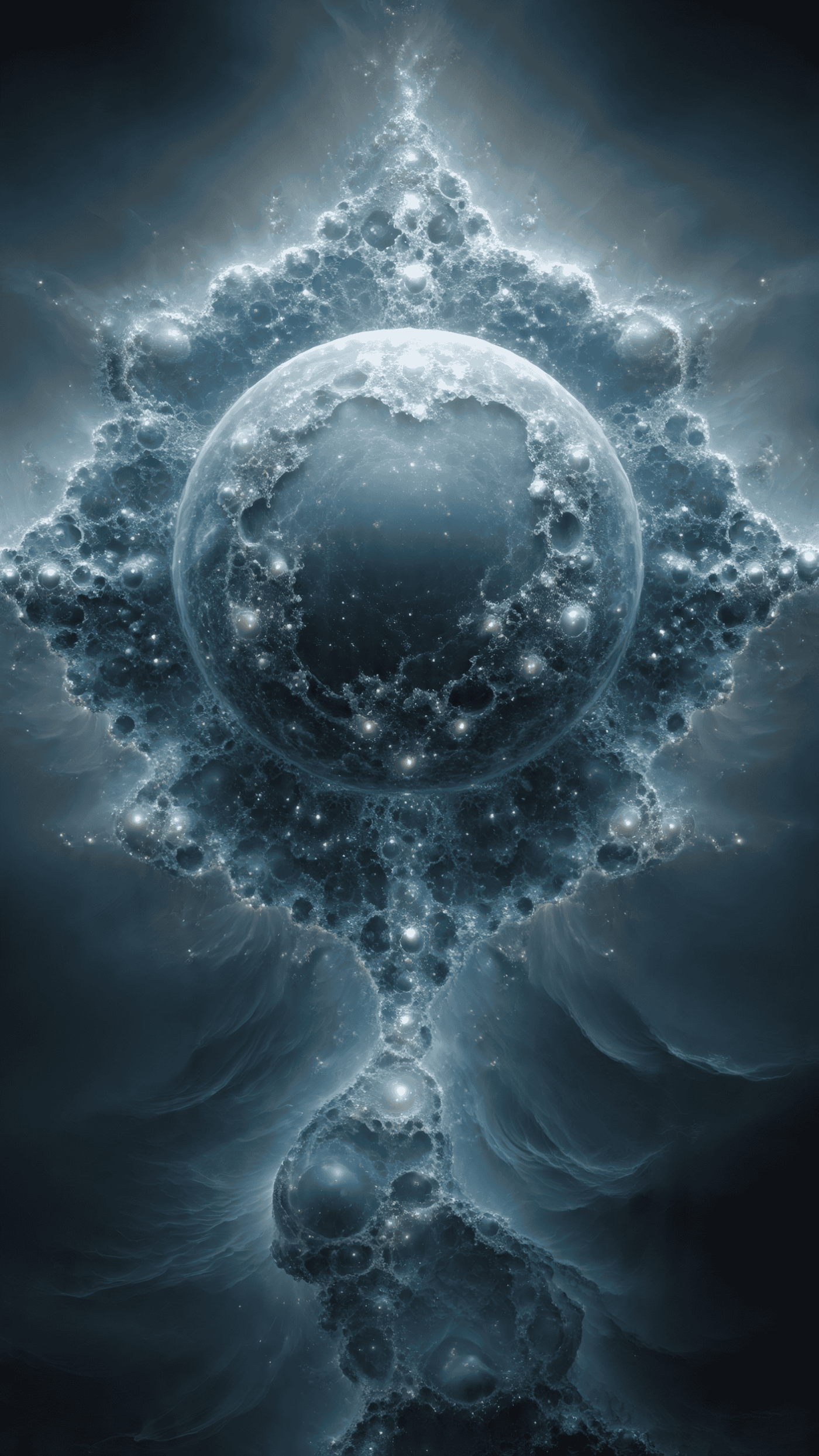 Abstract Fractal Orb Art
