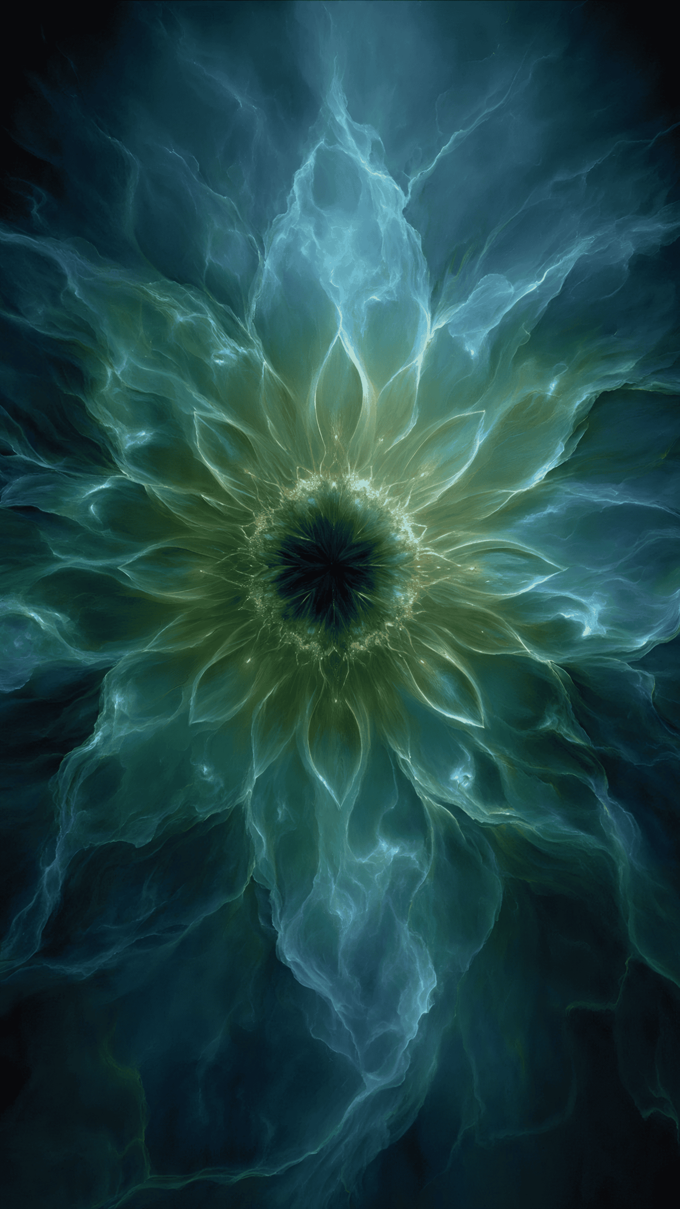 Abstract Flower Fractal Art