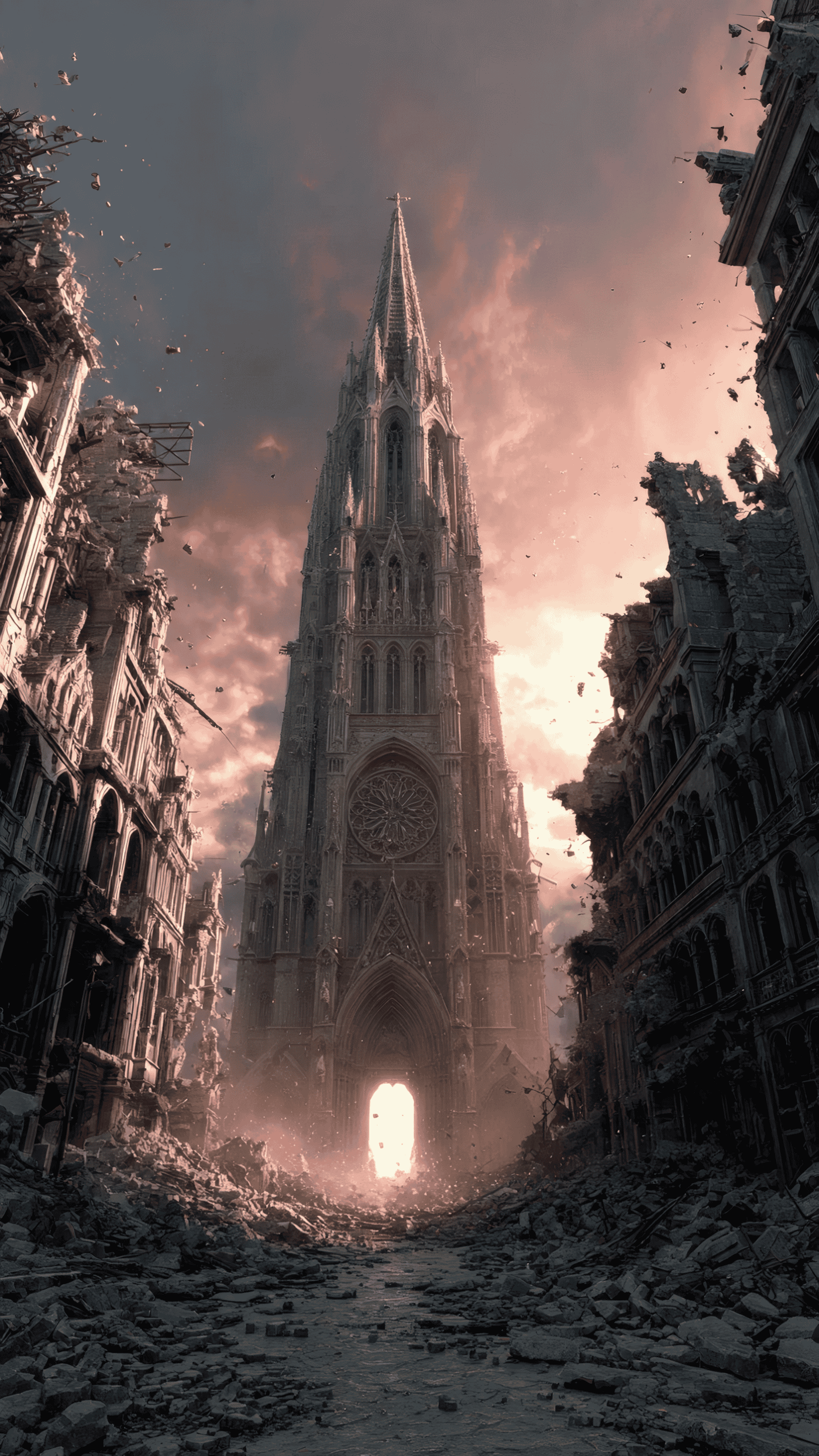 Ultra Wide Cinematic Fantasy Landscape No Subject Chaos