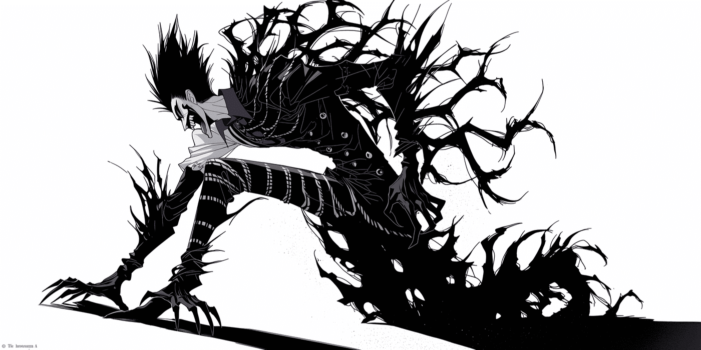 Dark Manga Character Illustration