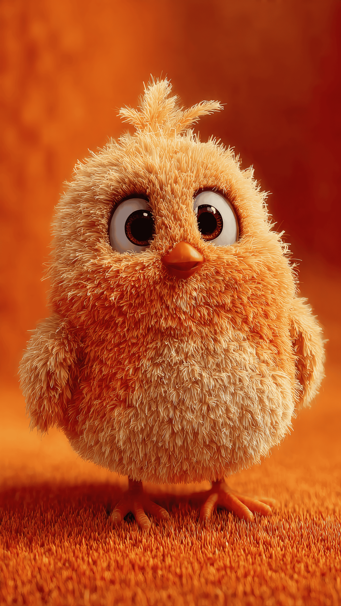 Cute Cartoon Baby Chick Illustration