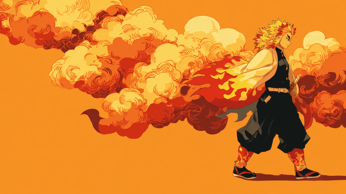 Rengoku from Demon Slayer Anime Art