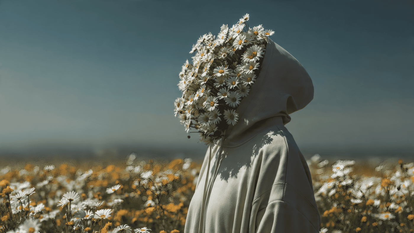 Daisies Person in the Field