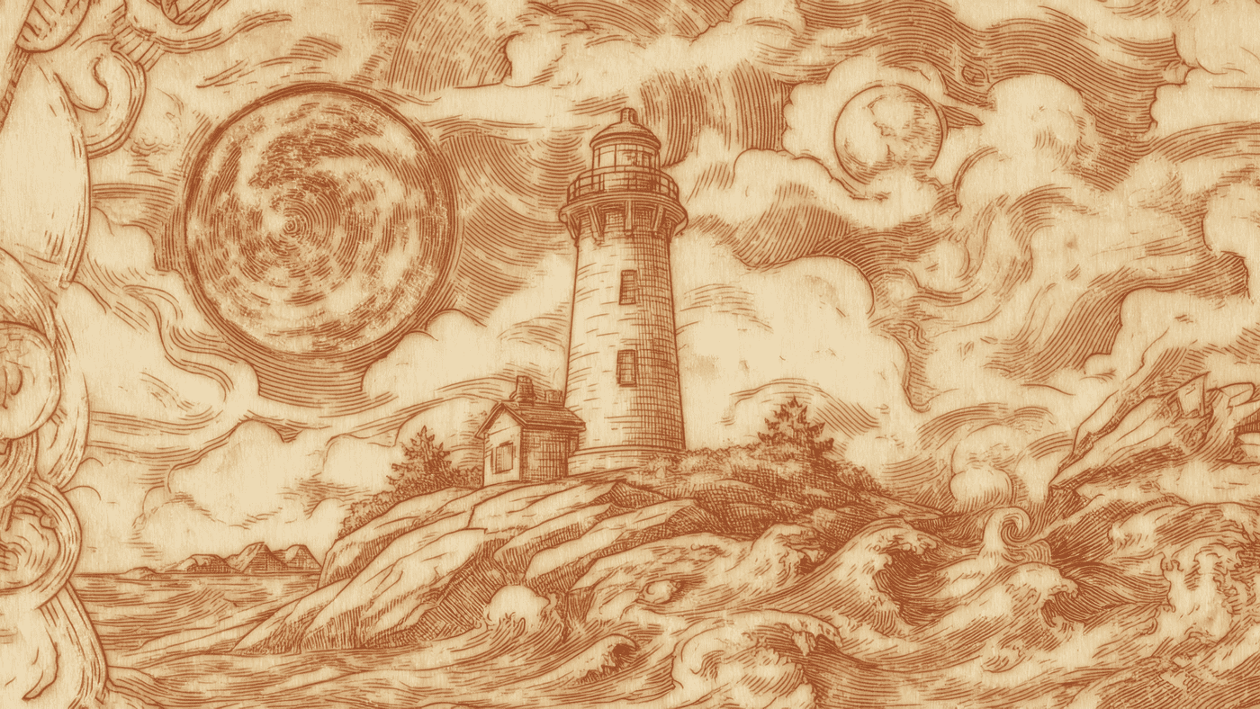 A Vertical Illustration in a Richly Textured 31