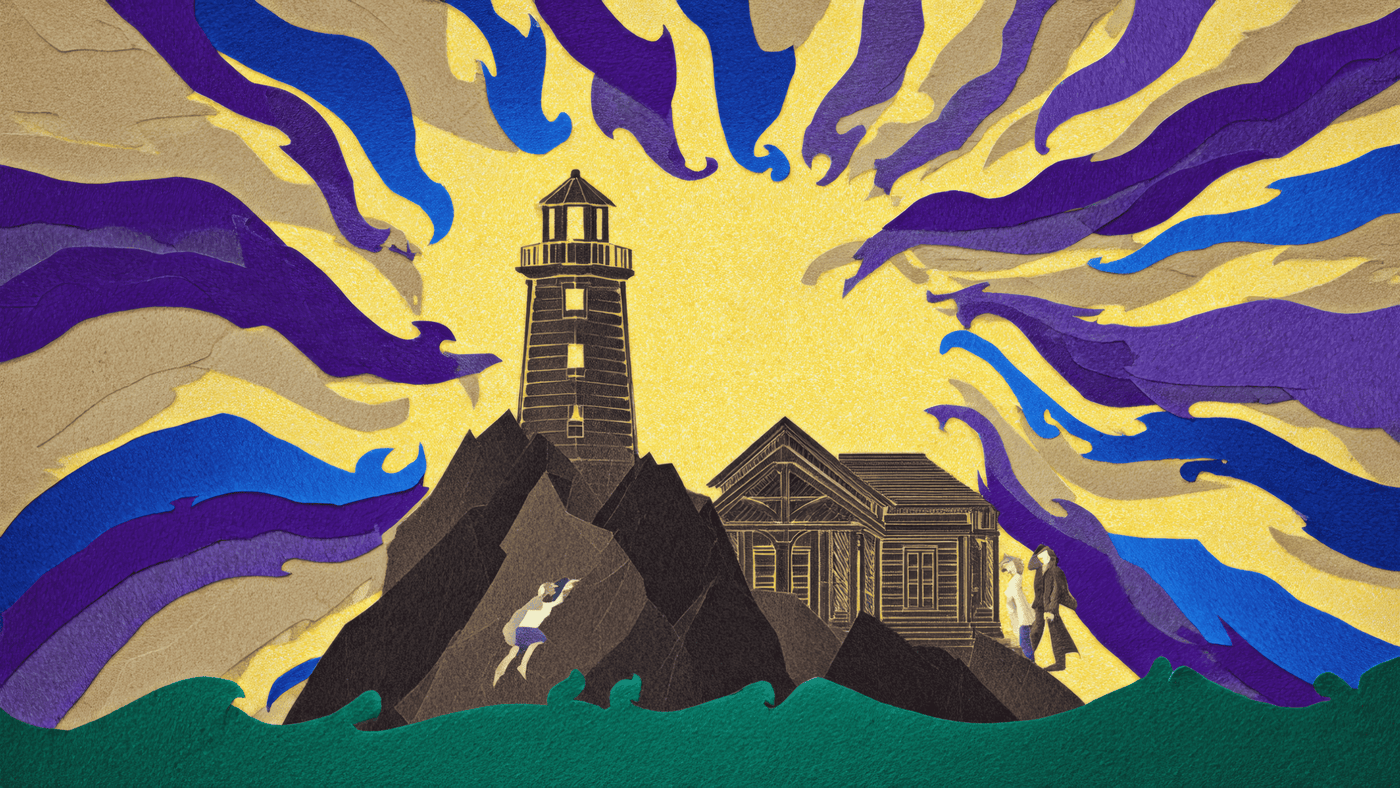 A Vertical Illustration in a Richly Textured 34