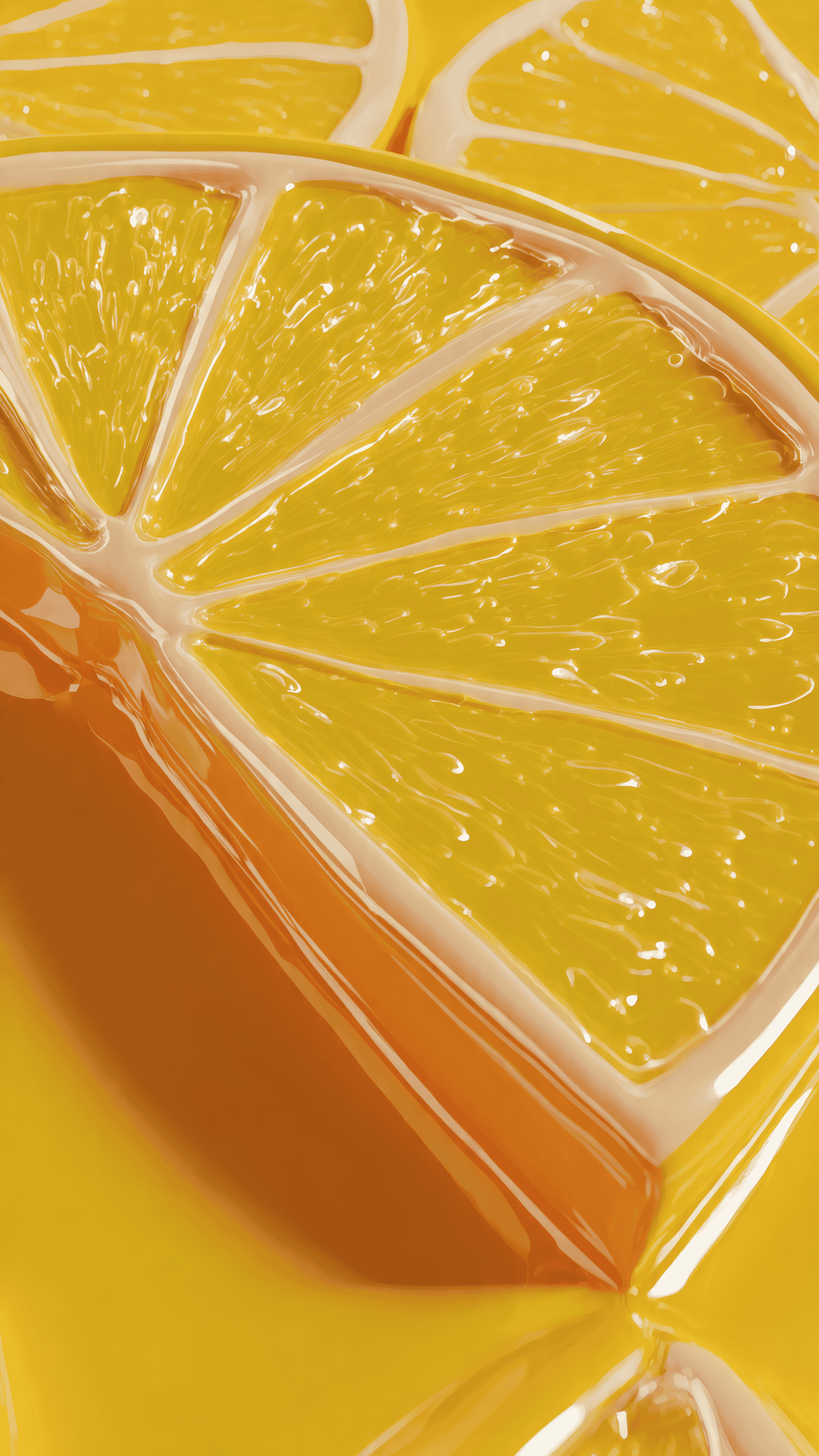 Close-up of Orange Fruit Wedges