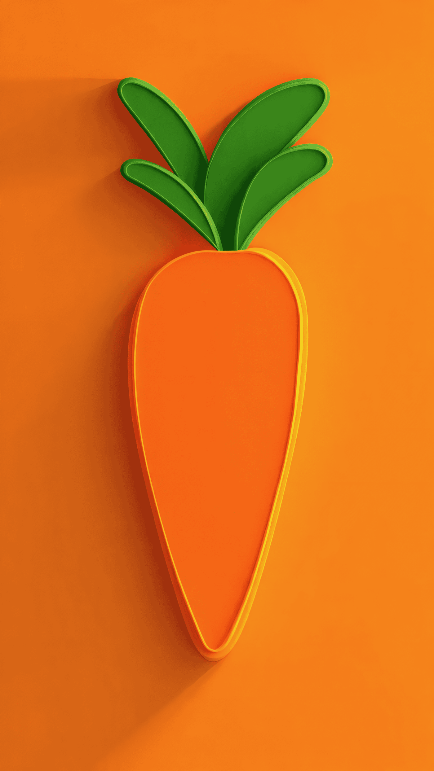Orange Carrot Illustration Art
