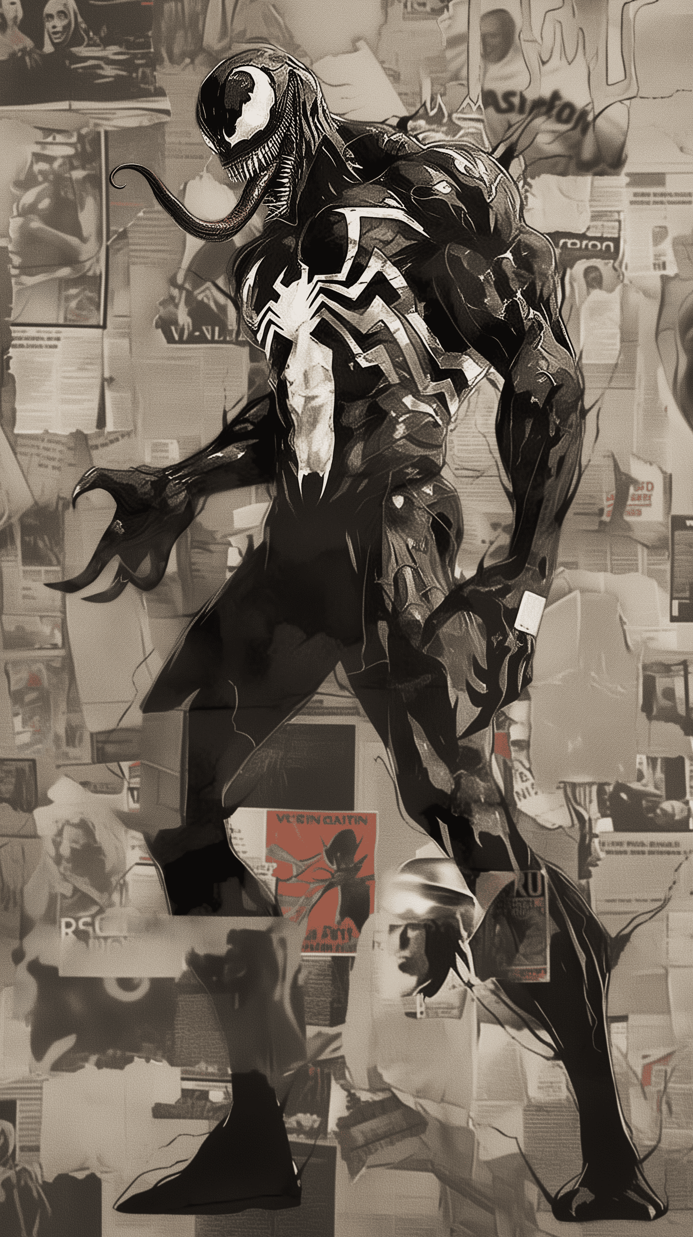 Venom Graphic Art Superhero Illustration