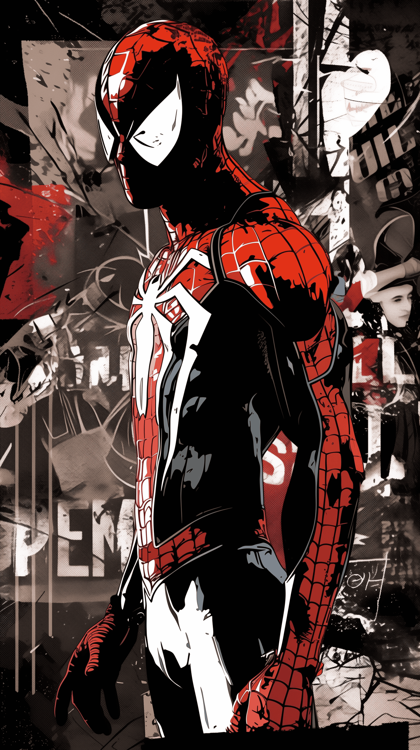 Spider-man Illustrated Poster Art