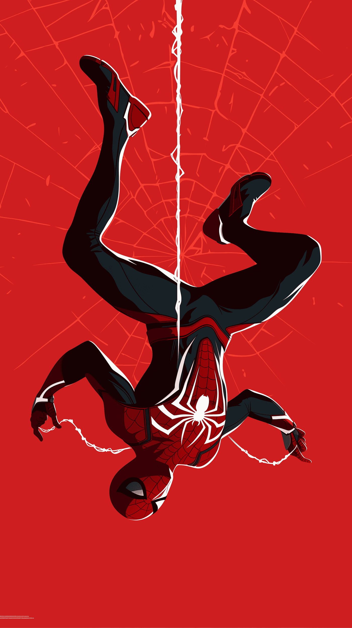 Spider-man Upside Down Illustration Art