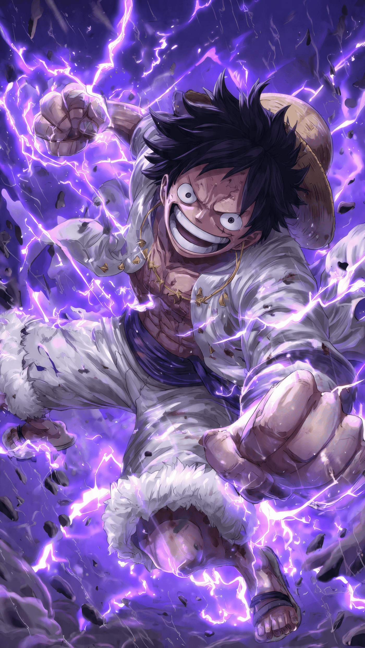 Luffy Gear 5 Wallpaper Art