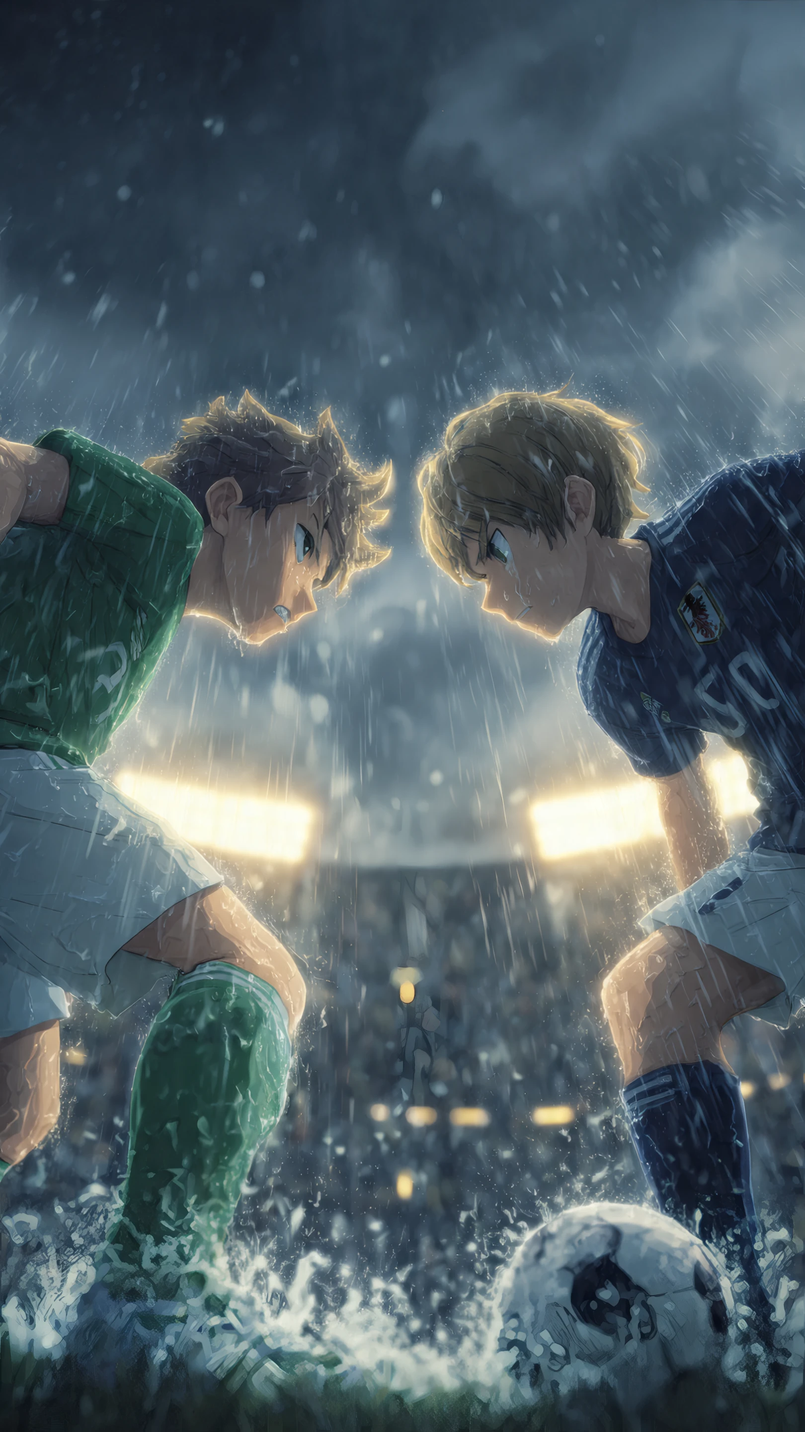 Anime Soccer Rivalry in Torrential Rain