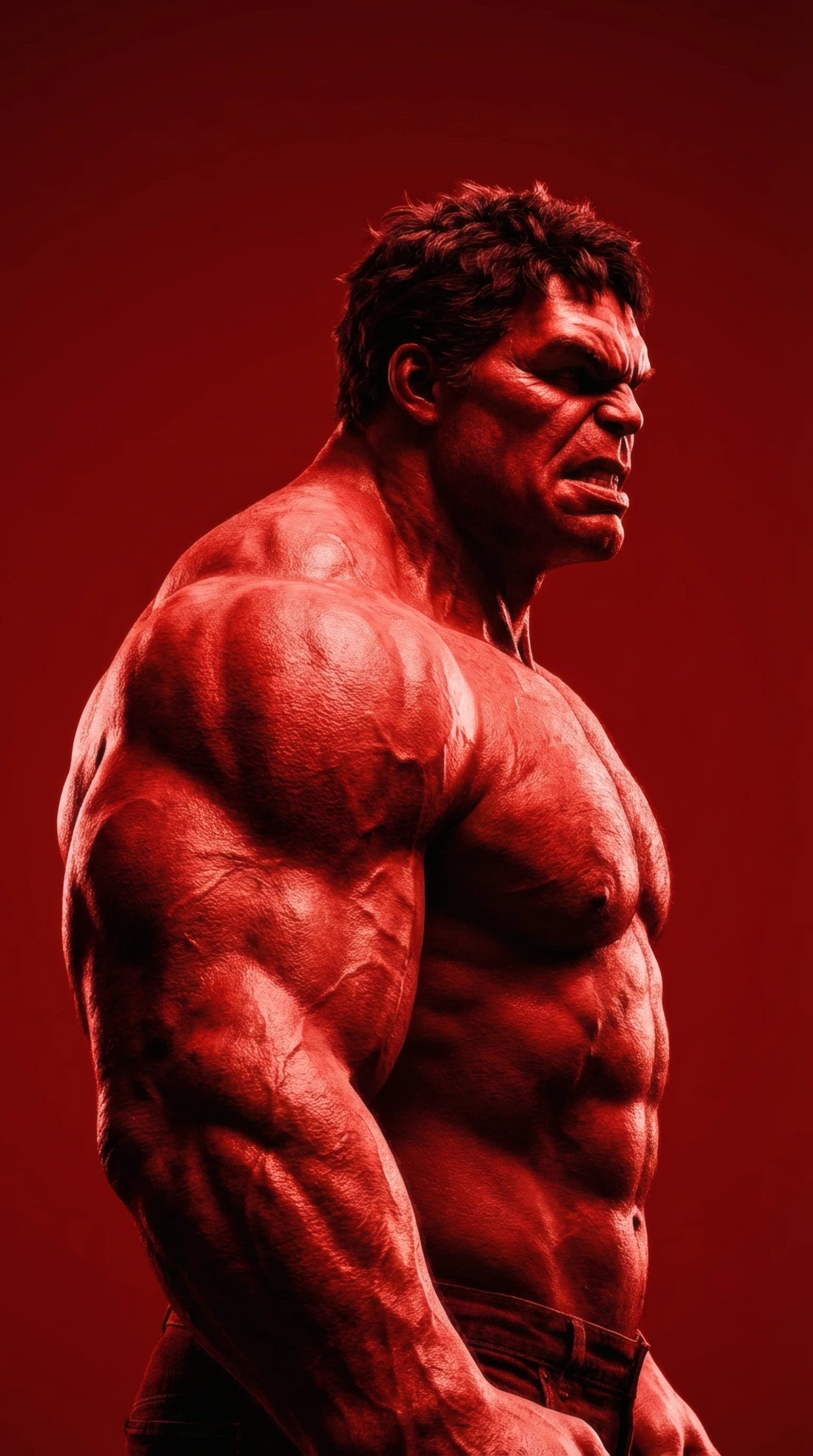 Crimson Rage the Red Hulk's Furious Profile