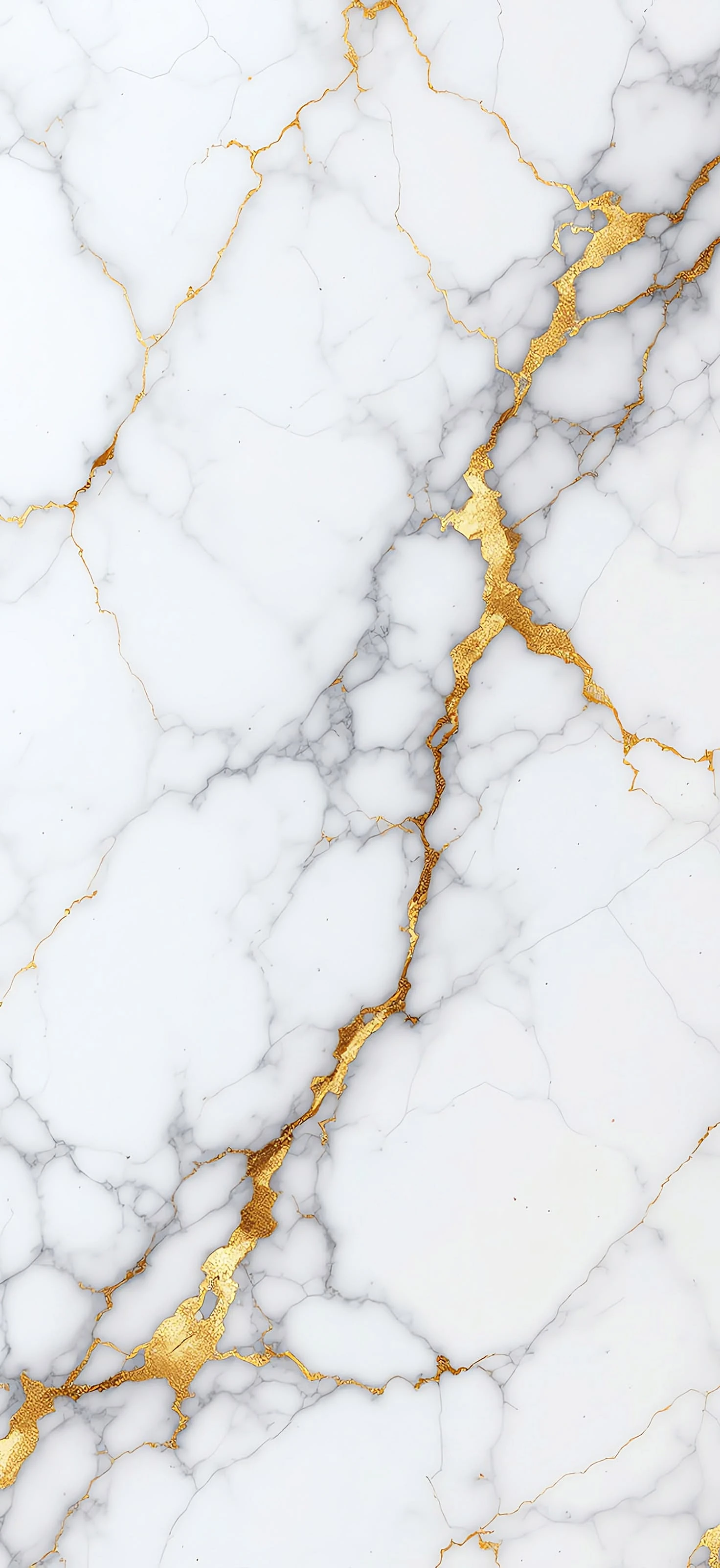Elegant White Marble with Shimmering Gold Vein Accents