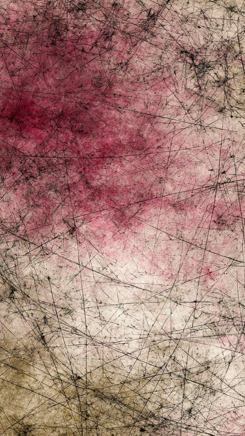 Grunge Texture with Red Hues and Linear Scratches