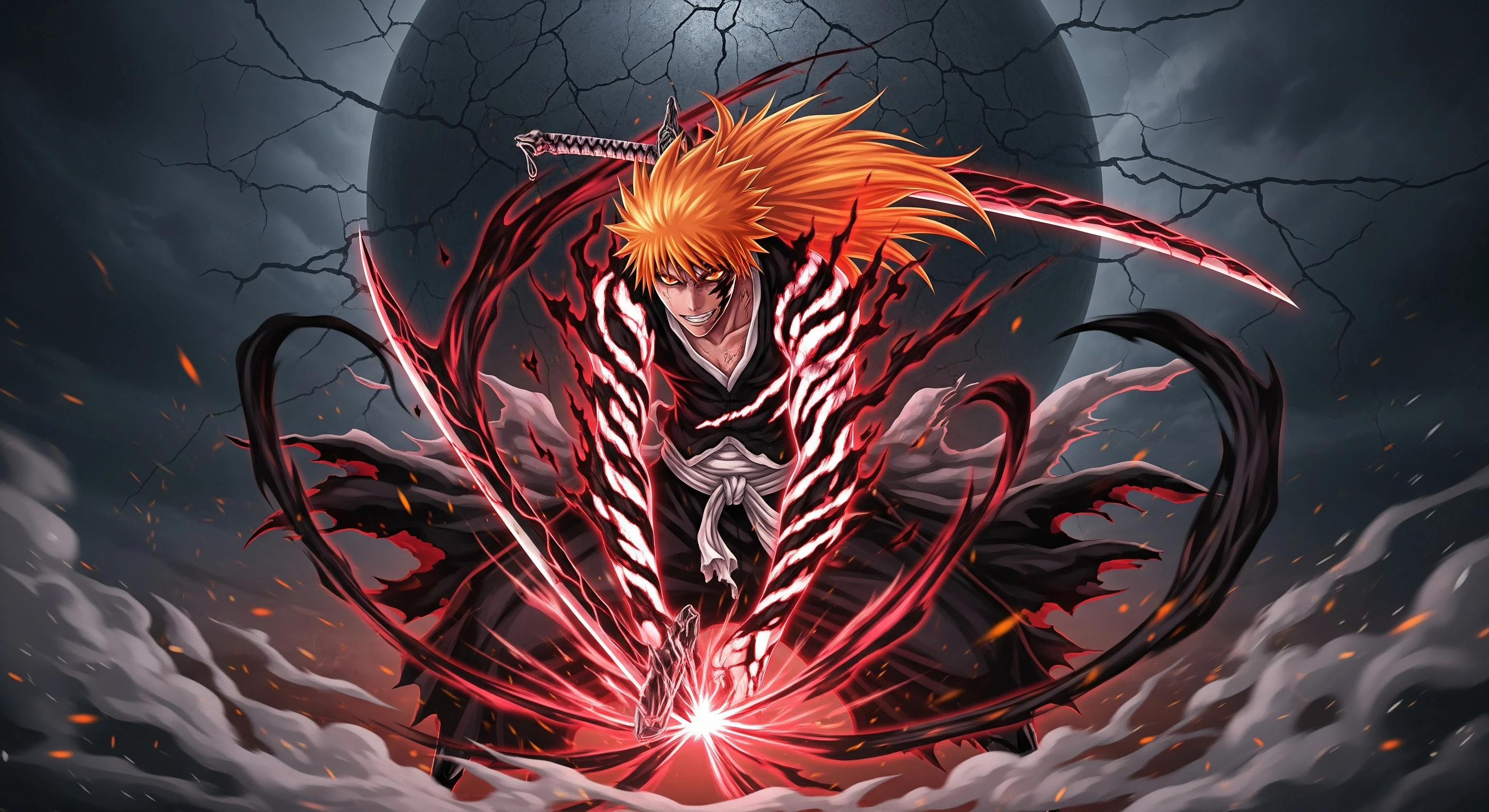 Ichigo's Ferocious Spirit Energy Unleashed