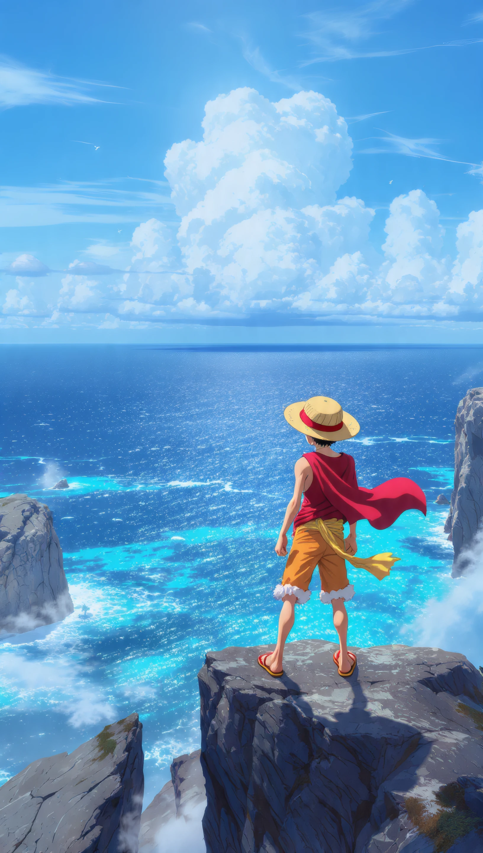 Luffy's Ocean Vista Anime Adventure Awaits