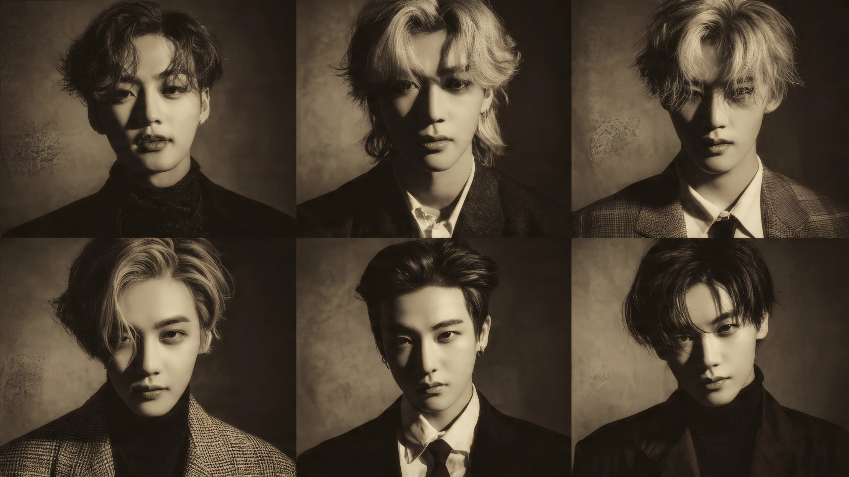 Sepia Toned Portraits of Handsome Young Men